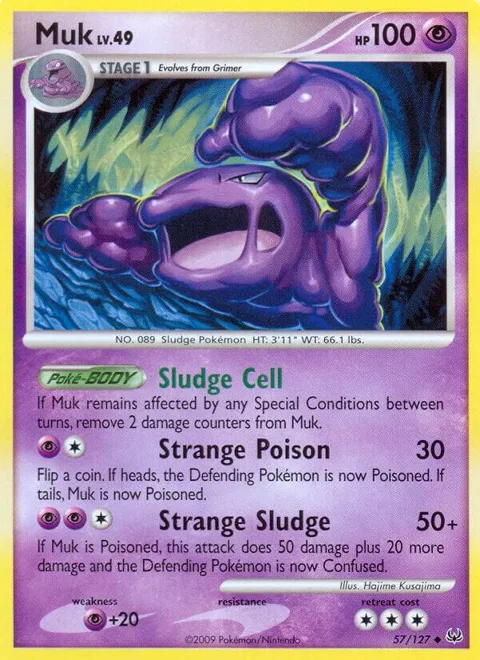 Muk #57/127 Pokémon card from Platinum