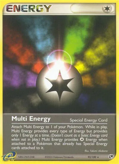Multi Energy #93/100 Reverse Holofoil Pokémon card from EX Sandstorm