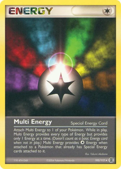 Multi Energy #103/112 Reverse Holofoil Pokémon card from EX FireRed & LeafGreen