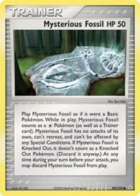 Mysterious Fossil #92/110 Pokémon card from EX Holon Phantoms