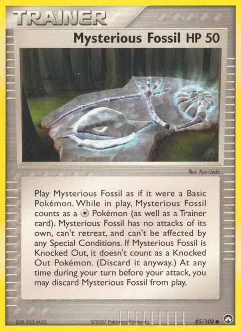 Mysterious Fossil #85/108 Pokémon card from EX Power Keepers