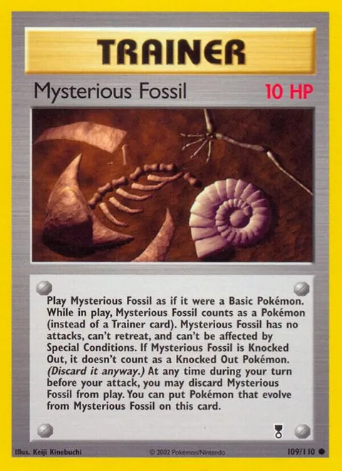 Mysterious Fossil #109/110 Pokémon card from Legendary Collection