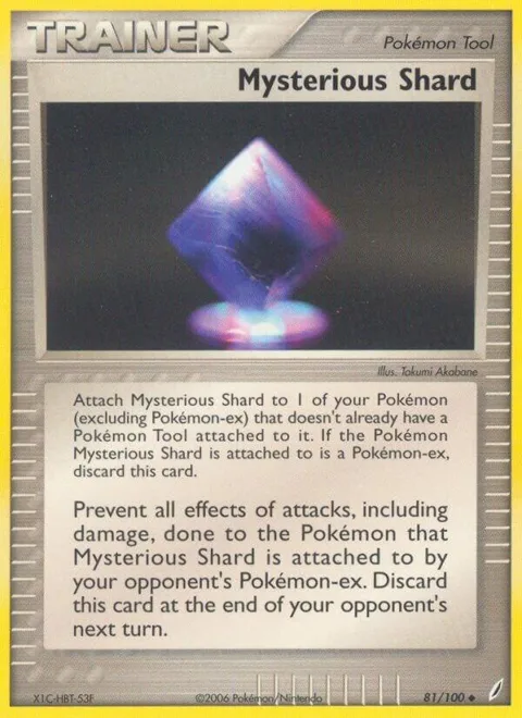 Mysterious Shard #81/100 Pokémon card from EX Crystal Guardians
