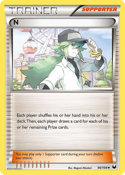 N Supporter #96/108 Pokémon card from Dark Explorers
