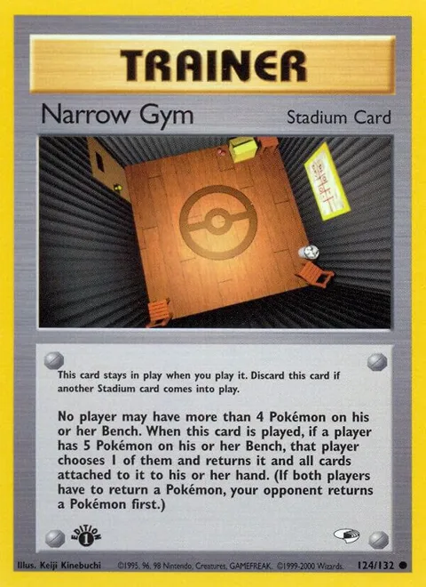 Narrow Gym #124/132 Unlimited Pokémon card from Gym Heroes