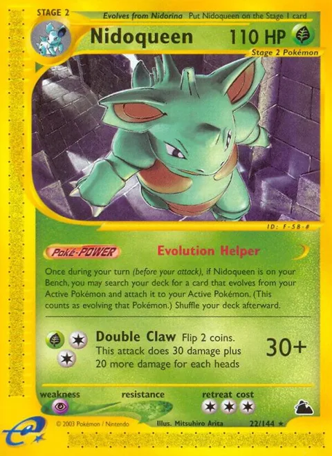 Nidoqueen 22 #022/144 Pokémon card from Skyridge
