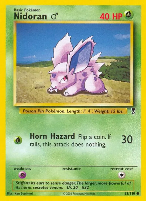 Nidoran M #083/110 Pokémon card from Legendary Collection