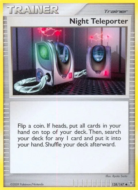 Night Teleporter #138 Pokémon card from Supreme Victors