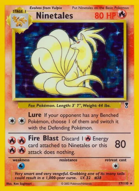 Ninetales #017/110 Holofoil Pokémon card from Legendary Collection