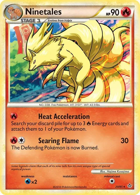 Ninetales #20/95 Pokémon card from Unleashed
