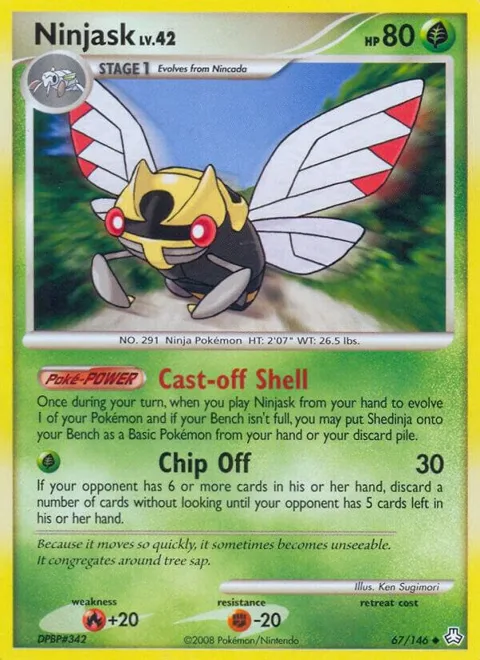 Ninjask #67/146 Pokémon card from Legends Awakened