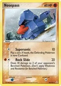 Nosepass #25/110 Pokémon card from EX Holon Phantoms