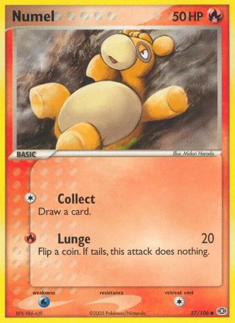 Numel - 057/106 #57/106 Reverse Holofoil Pokémon card from EX Emerald