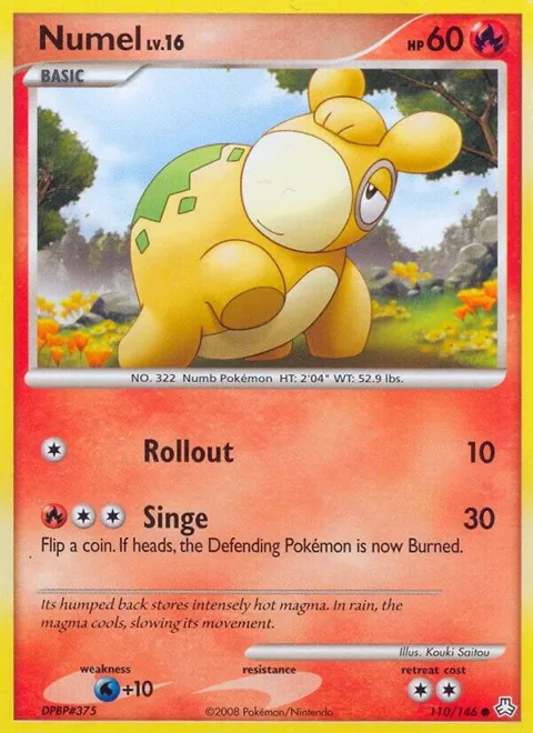 Numel #110/146 Pokémon card from Legends Awakened