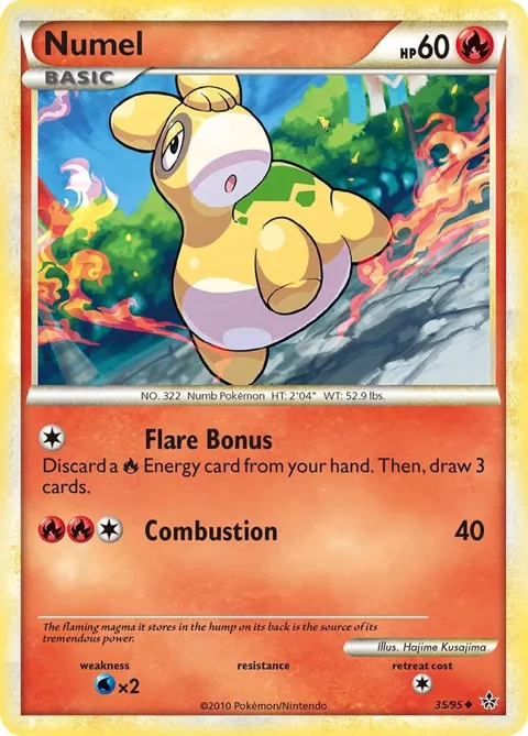 Numel #35/95 Pokémon card from Unleashed