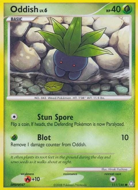 Oddish 111 #111/146 Reverse Holofoil Pokémon card from Legends Awakened