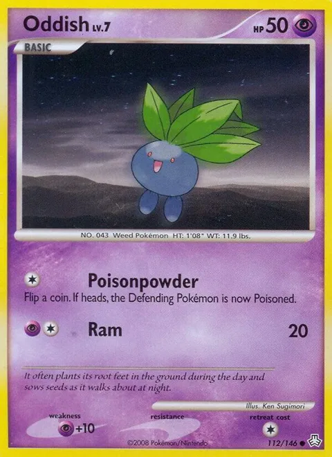 Oddish 112 #112/146 Pokémon card from Legends Awakened