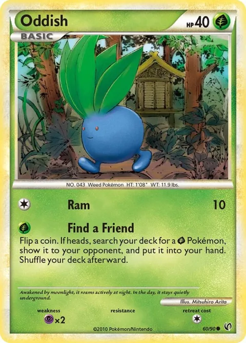 Oddish #60/90 Pokémon card from Undaunted