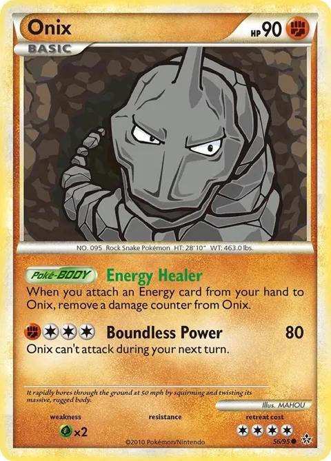 Onix 56 #56/95 Pokémon card from Unleashed