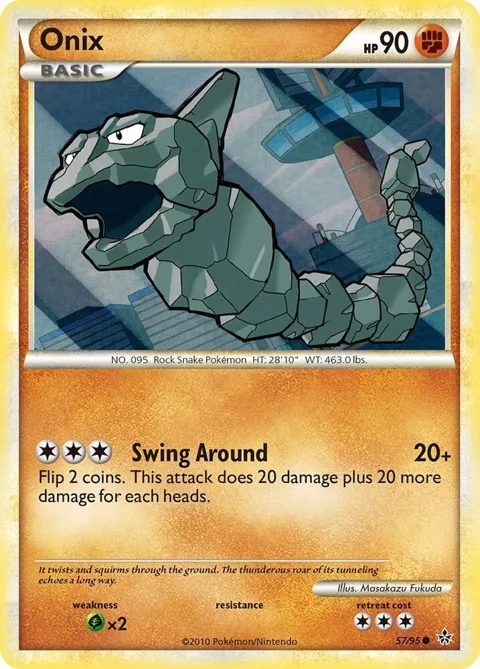 Onix 57 #57/95 Pokémon card from Unleashed