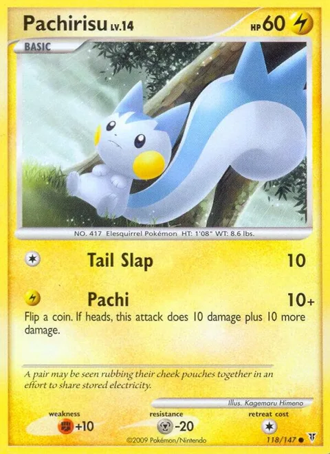 Pachirisu #118 Pokémon card from Supreme Victors