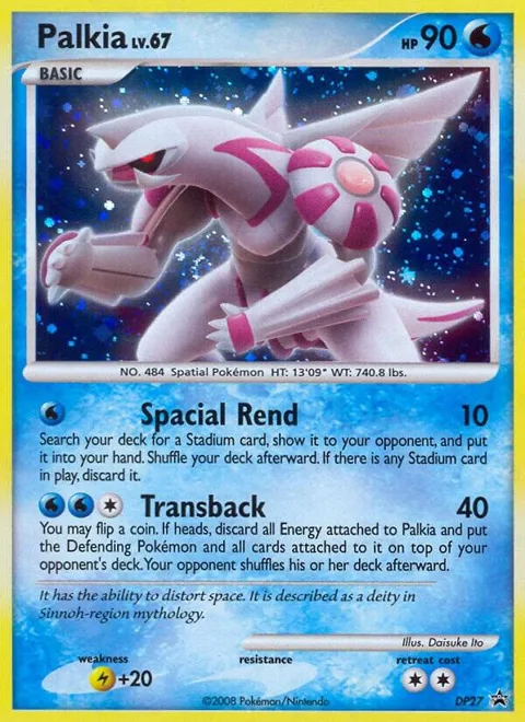 Palkia #DP27 Holofoil Pokémon card from Diamond and Pearl Promos