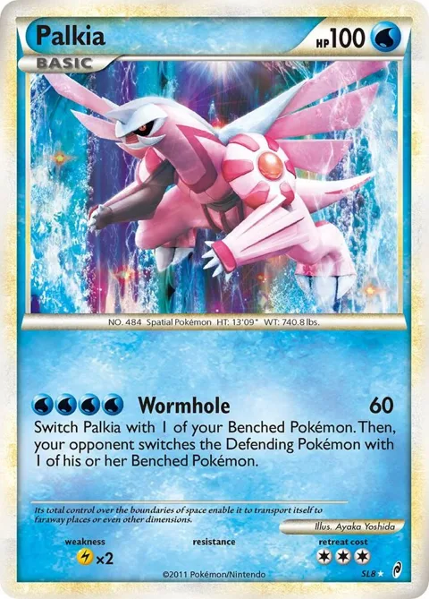 Palkia Shiny #SL8 Holofoil Pokémon card from Call of Legends