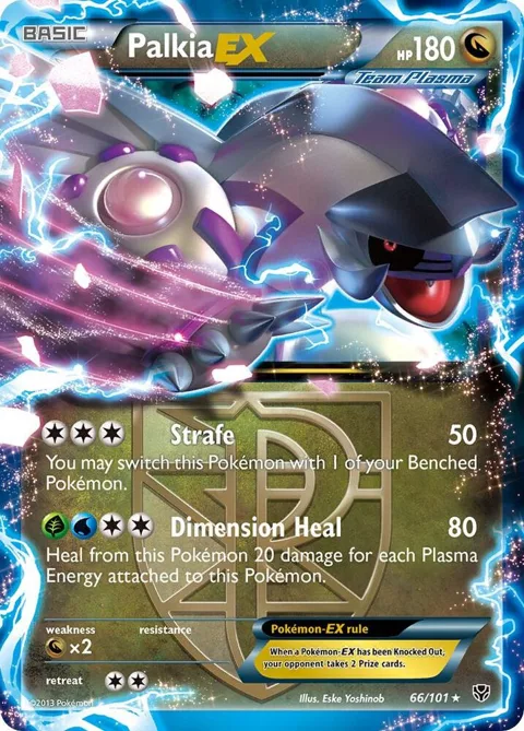 Palkia EX Team Plasma #66/101 Holofoil Pokémon card from Plasma Blast