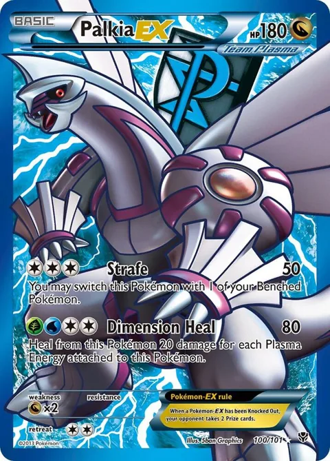 Palkia EX Team Plasma 100 Full Art #100/101 Holofoil Pokémon card from Plasma Blast