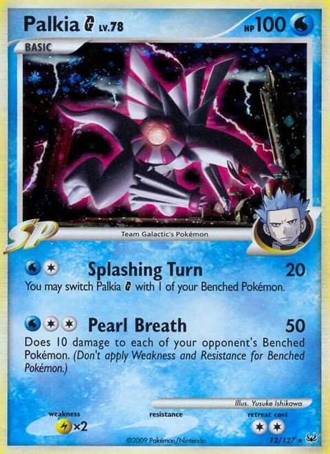 Palkia G #12/127 Holofoil Pokémon card from Platinum