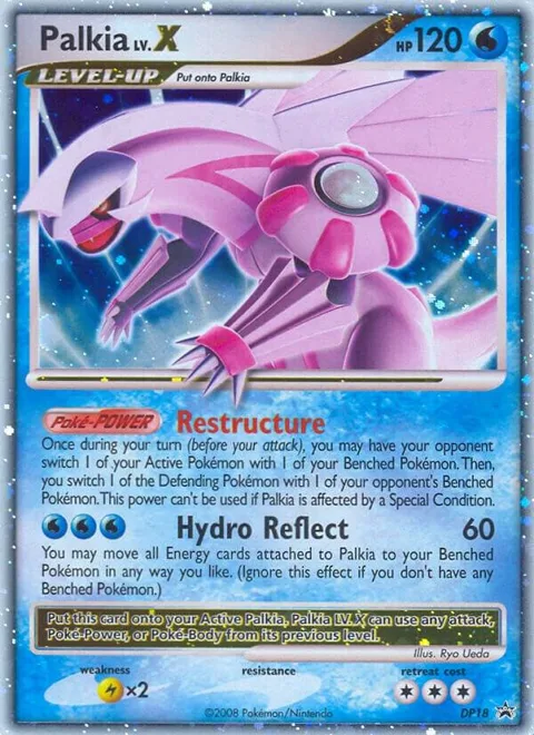 Palkia LV.X #DP18 Holofoil Pokémon card from Diamond and Pearl Promos