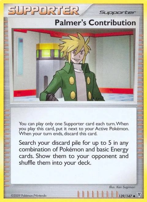 Palmer's Contribution #139 Reverse Holofoil Pokémon card from Supreme Victors