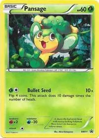 Pansage #BW11 Holofoil Pokémon card from Black and White Promos