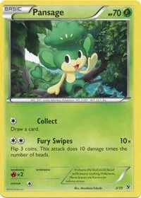 Pansage #2/39 Pokémon card from Kalos Starter Set