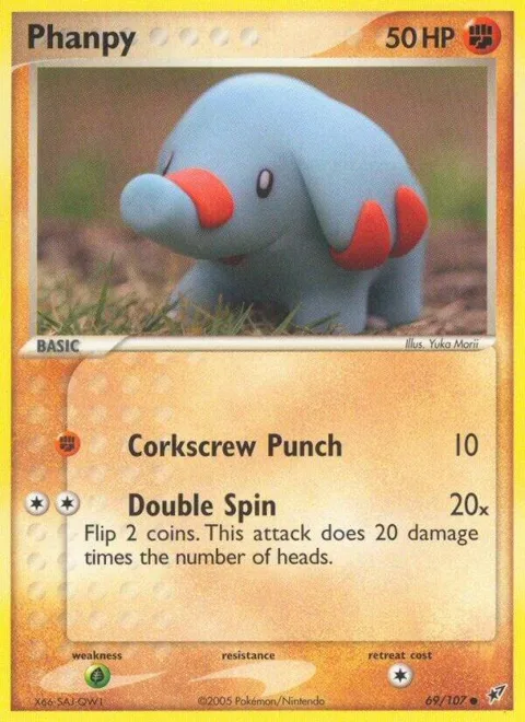 Phanpy #69/107 Pokémon card from EX Deoxys