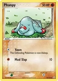 Phanpy #75/110 Reverse Holofoil Pokémon card from EX Holon Phantoms