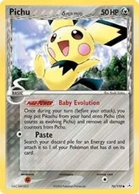 Pichu Delta Species #76/110 Reverse Holofoil Pokémon card from EX Holon Phantoms