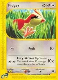 Pidgey #123/165 Pokémon card from Expedition