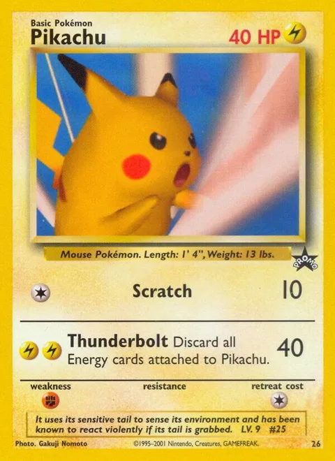 Pikachu SNAP Promo #26/53 Pokémon card from WoTC Promo