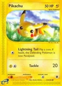 Pikachu #124/165 Pokémon card from Expedition