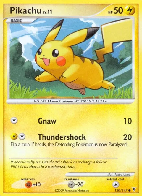 Pikachu #120 Pokémon card from Supreme Victors