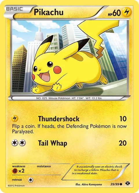 Pikachu #39/99 Reverse Holofoil Pokémon card from Next Destinies