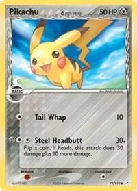 Pikachu Delta Species #79/110 Reverse Holofoil Pokémon card from EX Holon Phantoms