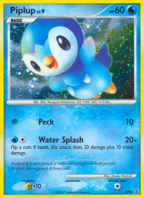 Piplup #DP03 Holofoil Pokémon card from Diamond and Pearl Promos