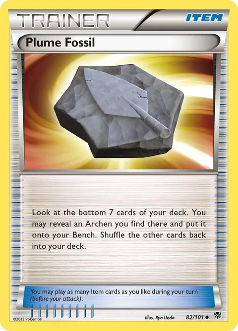 Plume Fossil #82/101 Pokémon card from Plasma Blast