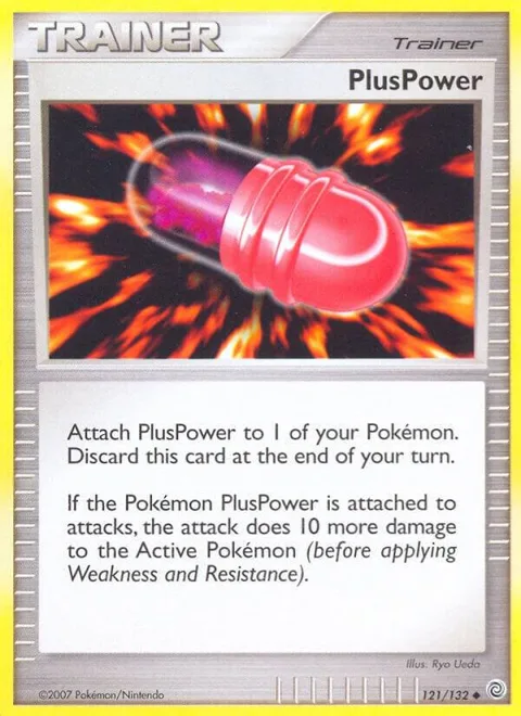 PlusPower #121/132 Pokémon card from Secret Wonders