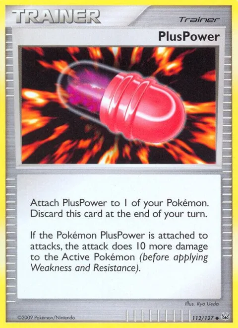 PlusPower #112/127 Pokémon card from Platinum