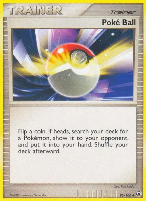 Poke Ball #85/100 Reverse Holofoil Pokémon card from Majestic Dawn