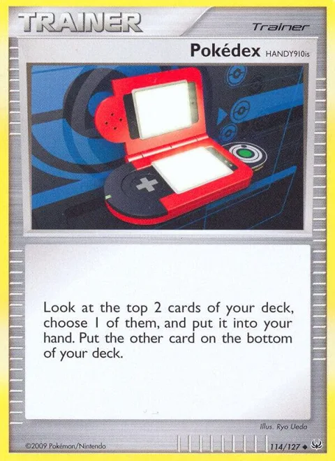 Pokedex HANDY910is #114/127 Pokémon card from Platinum