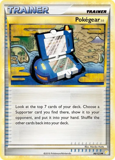 Pokegear 3.0 #96/123 Pokémon card from HeartGold SoulSilver